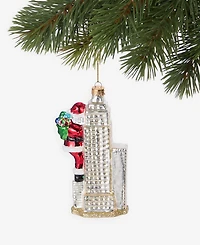 Holiday Lane New York Santa Climbing Building Ornament, Macy's Exclusive