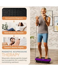 Lifepro Compact Vibration Plate Exercise Machine - Mini Full Body Platform for Lymphatic Drainage & Pain Relief