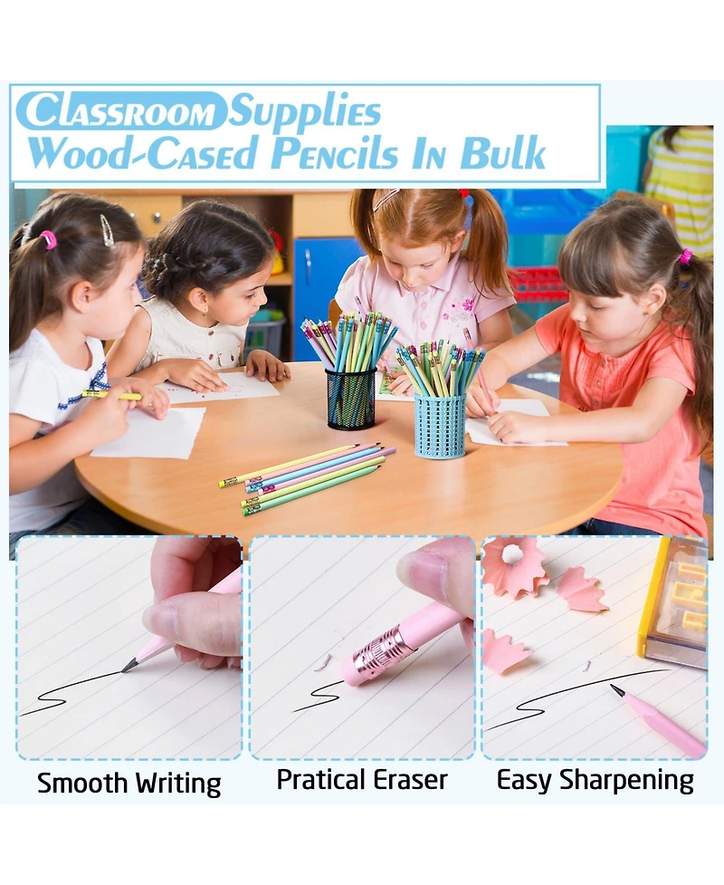 Gnuadz Welcome To School Pastel Pencils Bulk 120-count