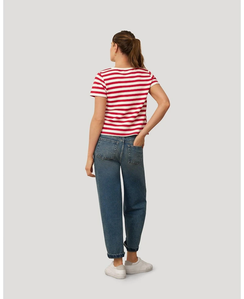 Cable and Gauge Women's Essential Stripe Tee