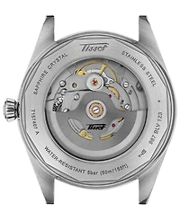 Tissot Unisex Round Silver Stainless Steel Watch 39mm