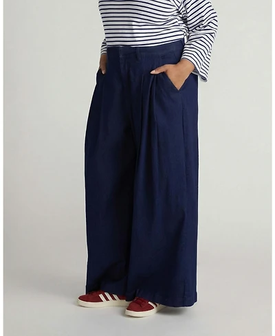 Universal Standard Women's Plus Denim Wide Leg Pant