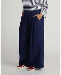Universal Standard Women's Plus Denim Wide Leg Pant