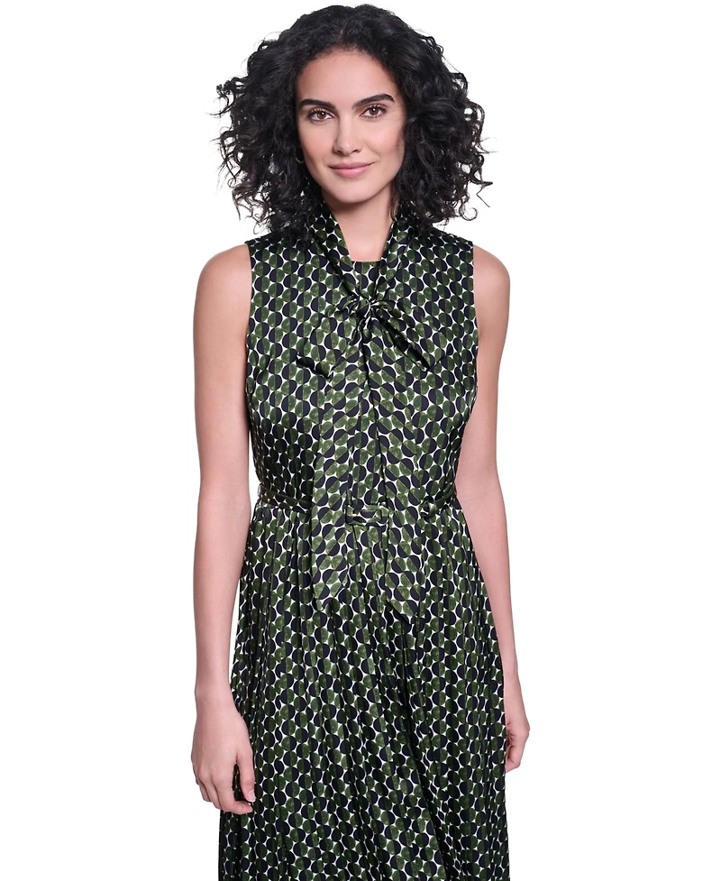 Karl Lagerfeld Paris Women's Printed Midi Dress