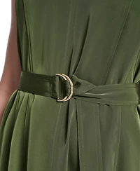 Karl Lagerfeld Paris Women's Twill Midi Dress