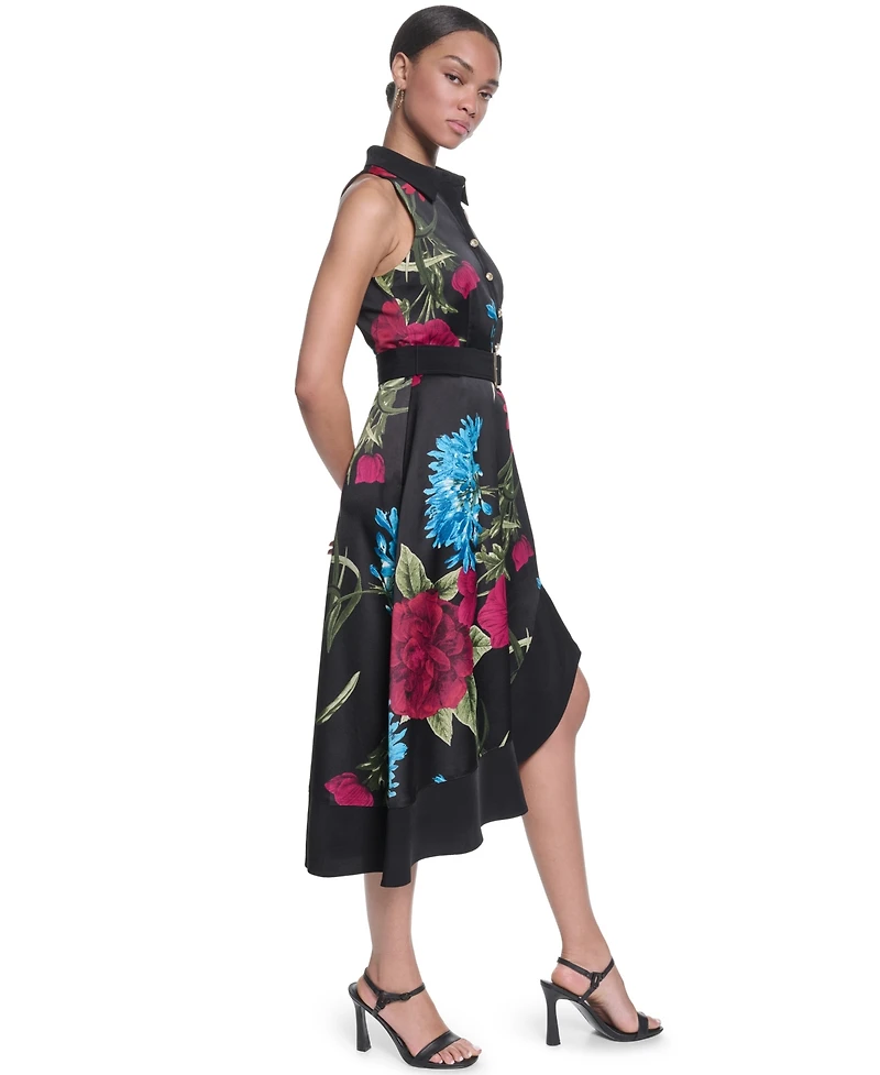 Karl Lagerfeld Paris Women's Printed Midi Dress