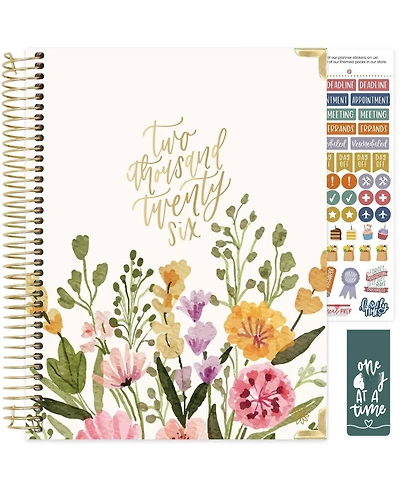 Gnuadz 2026 Hardcover Planner Weekly Monthly Stickers Tabs