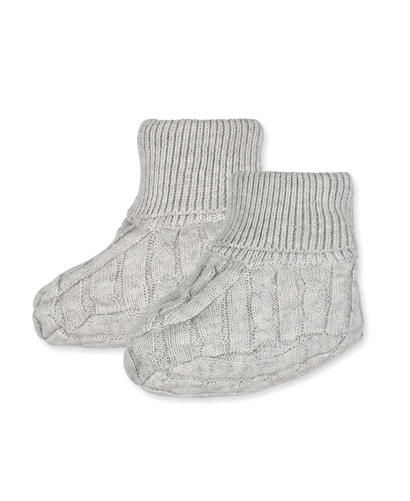 Hope & Henry Baby Organic Sweater Beanie and Bootie 2-Piece Set