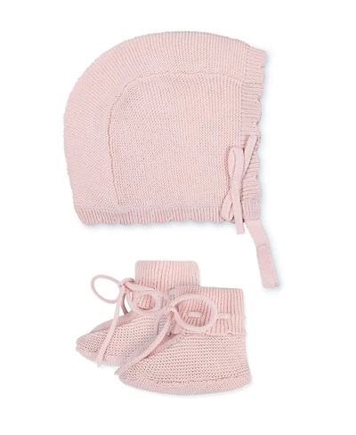 Hope & Henry Baby Organic Sweater Bonnet and Bootie 2-Piece Set