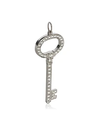 Pre-Owned Tiffany & Co Platinum Diamond Oval Key Pendant