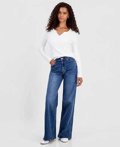 7 For All Mankind Women's Lotta Wide-Leg Jeans