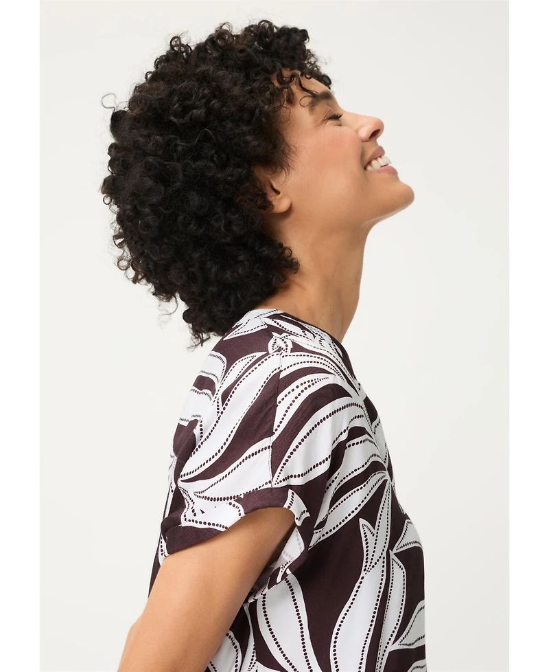 Olsen Women's Dotted Leaf Blouse