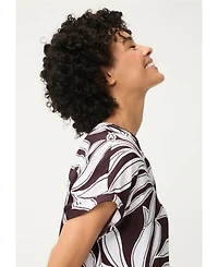 Olsen Women's Dotted Leaf Blouse