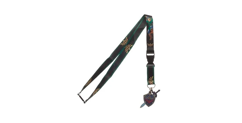 The Legend Of Zelda Hero Of Time 22" Green Lanyard With Id Sleeve