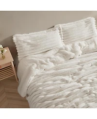 Roll Cakes Chunky Bunny - Coma Inducer Oversized Comforter Set - Cream,Queen