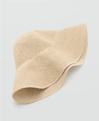 Mango Women's Natural Fiber Bucket Hat