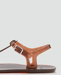 Mango Women's Buckle Closure Jelly Sandals