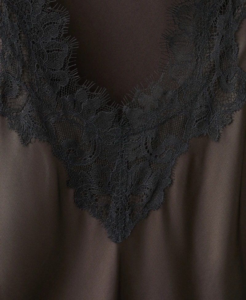 Mango Women's Satin Lace Dress