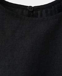 Mango Women's Bows Linen Top