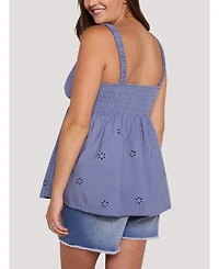 Motherhood Maternity Scrunch Strap Woven Cami