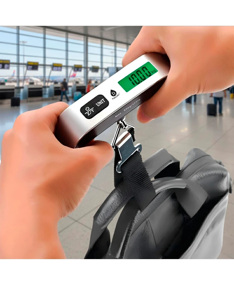 Pursonic The Savvy Traveler s Essential Trio: Electronic Luggage Scale, Memory Foam Travel Pillow, and Ultra-Compact Wireless Power Bank