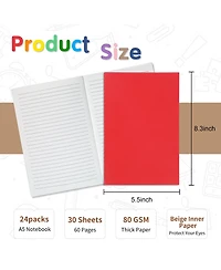 Gnuadz A5 Blank Journal Notebooks Bulk Soft Cover Unlined Paper