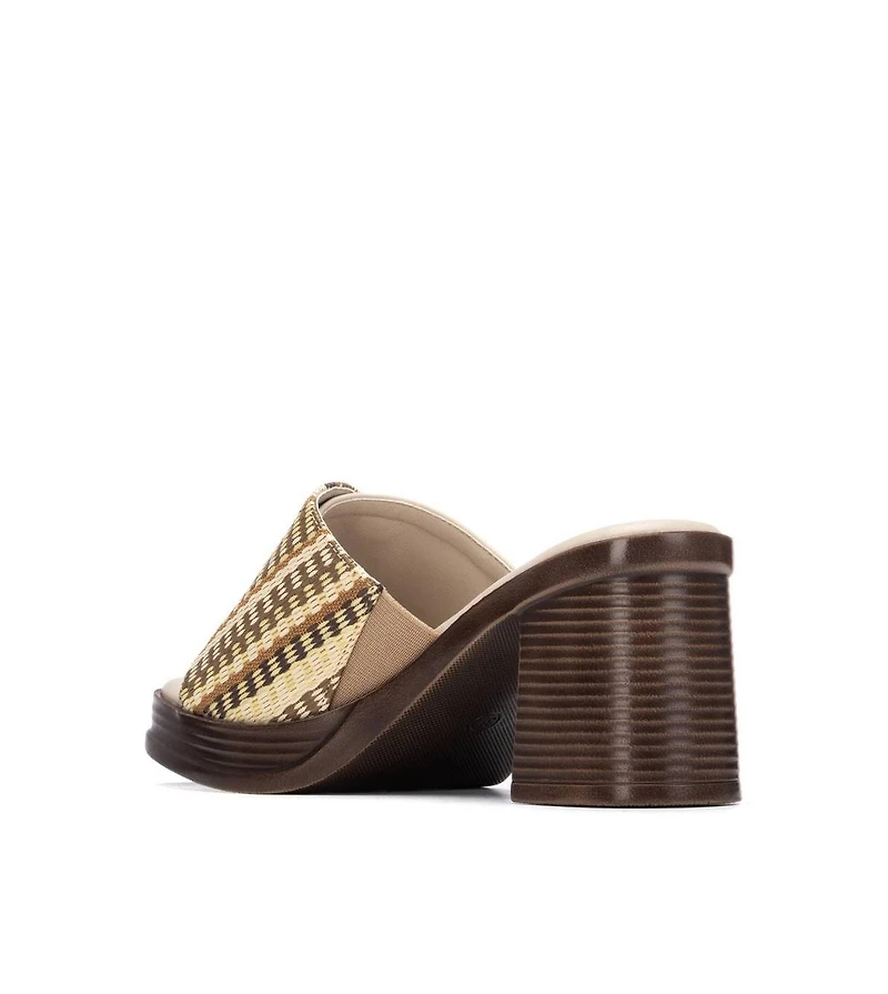 Xti Women's Refresh Collection Block Heel Slip On Sandals