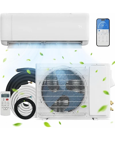 Xo 19 SEER2 24000 Btu Mini Split Ac and Heat Pump, Cools/Heats Up to 1500 Sq.Ft, 230V