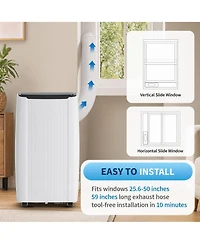Xo Portable Air Conditioner, Cools/Heats Up to 700 Sq.Ft, 14000 Btu