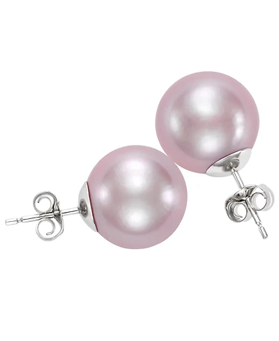 Macy's Freshwater Pearl (11-12mm) Stud Earrings in sterling silver