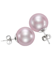 Macy's Freshwater Pearl (11-12mm) Stud Earrings in sterling silver