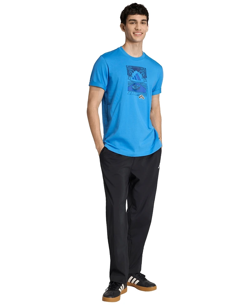 adidas Men's Summer Slides Relax Graphic T-Shirt