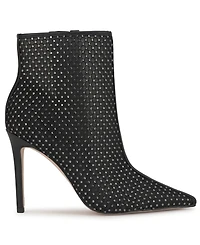 Jessica Simpson Women's Pazra Rhinestone Mesh Stiletto Dress Booties