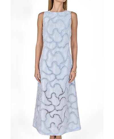endless rose Women's Beaded Embellishment Midi Dress