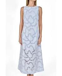 endless rose Women's Beaded Embellishment Midi Dress