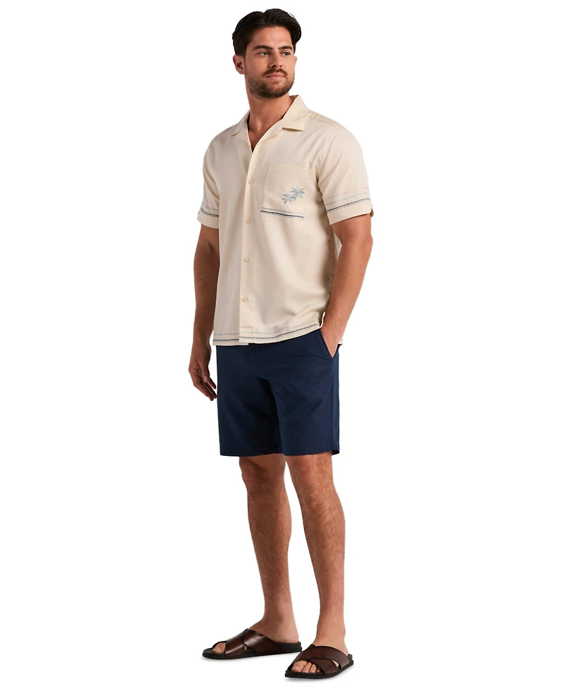Cubavera Men's Short-Sleeve Camp Collar Shirt