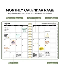 Gnuadz Planner 2026-2027 Academic Weekly Monthly Hardcover Tabs