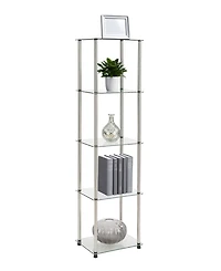 Convenience Concepts 15.75" Glass Designs2Go Classic 5 Tier Tower
