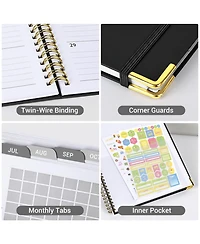 Gnuadz Academic Planner 2026-2027 Weekly Monthly Hardcover Tabs