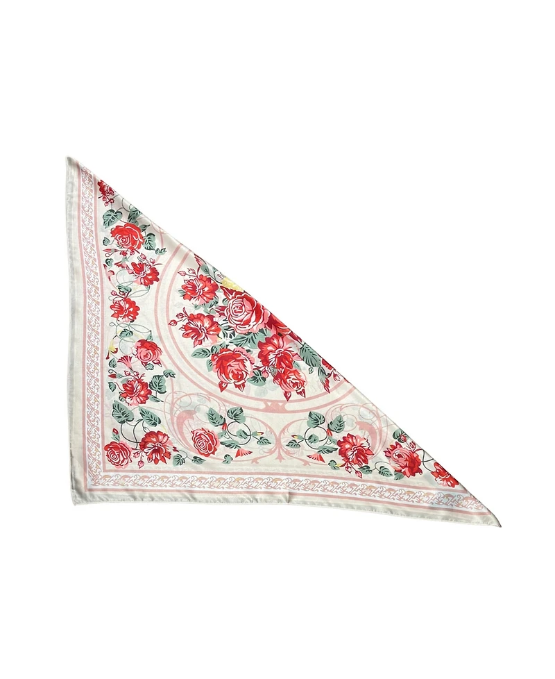 Marcus Adler Floral Satin Square Scarf