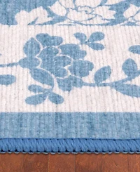 Laura Ashley Printed Chenille Merley Runner Rug, 24"x 72"