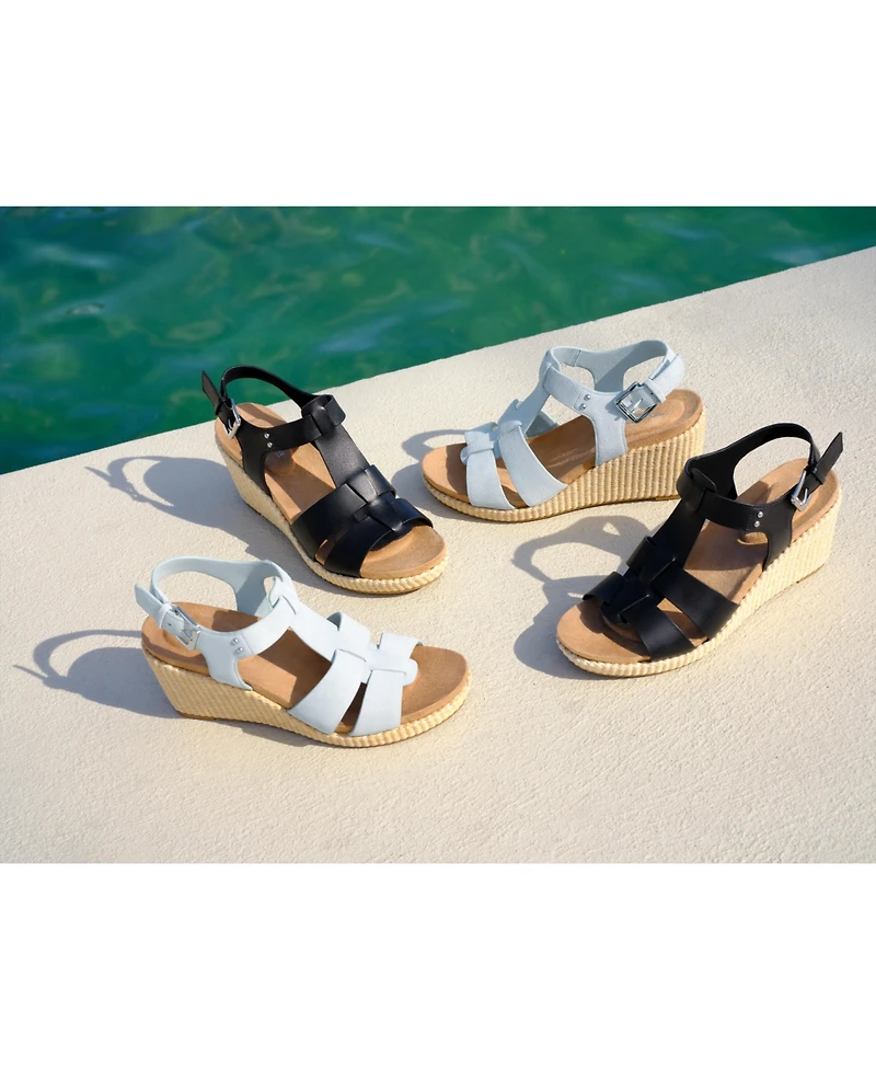 Rockport Women's Belle Strappy Wedge Sandals