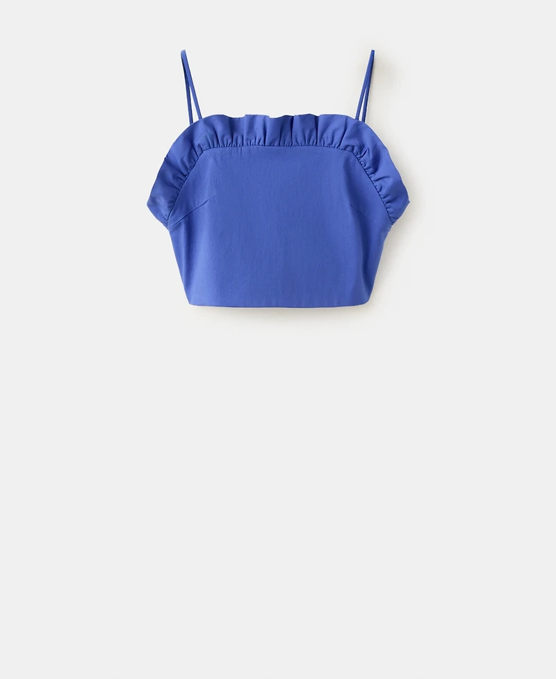 Mango Women's Open-Back Crop Top