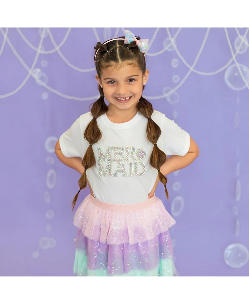 Sweet Wink Little and Big Girls Mermaid Sequin Bow Headband