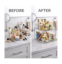 Sorbus 2 Pack 2-Tier Pull-Out Vanity Storage Organizers - for Beauty Organization, Makeup and Skincare