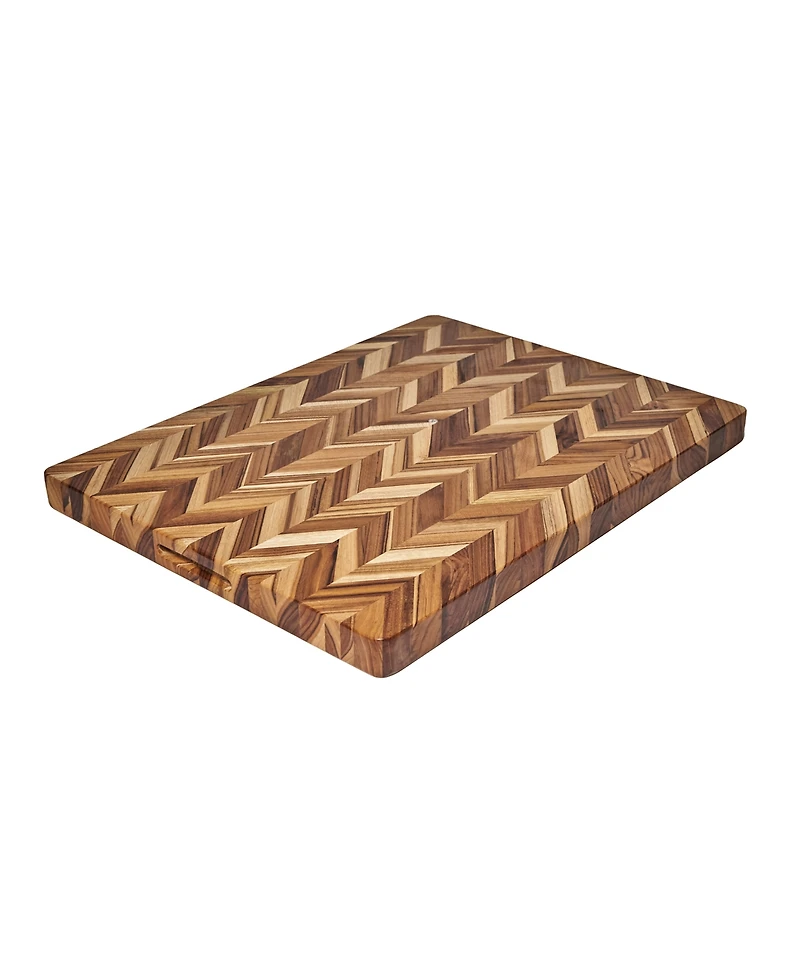 Teakhaus Teak Herringbone Xl Cutting Board, 24" x 18"