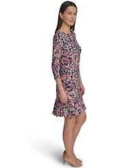 Tommy Hilfiger Women's Boat Neck Pleated Hem Dress