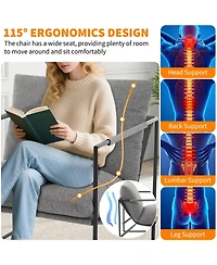 GarveeLife 2Pcs Accent Chair for Living Room,Modern Metal Framed Upholstered Armchair,Lounge Chair for Bedroom,Living Room,Reading Room