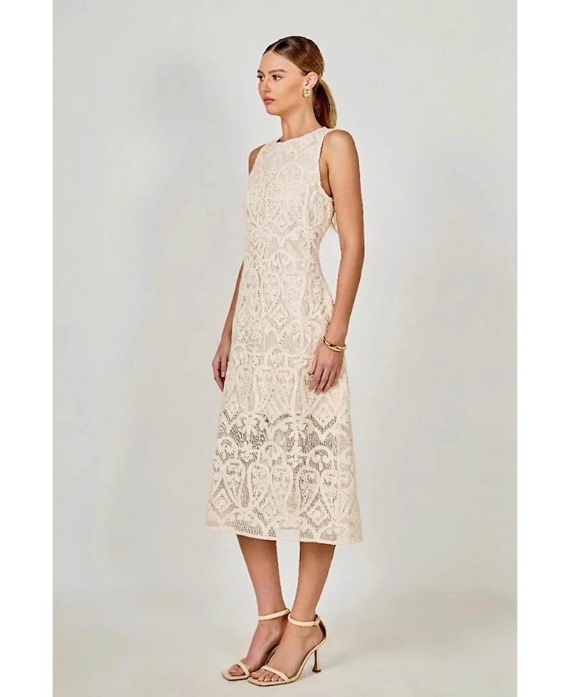 endless rose Women's Lextured Sleeveless Maxi Dress