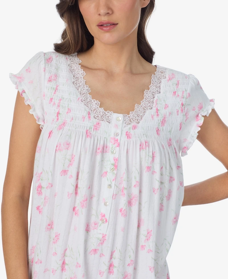 Eileen West Women's Pointelle Waltz V-Neck Nightgown